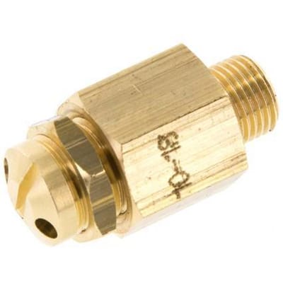 G 1/8'' Messing instelbare veiligheidsklep 10-18 bar (145,04-261,07 psi)