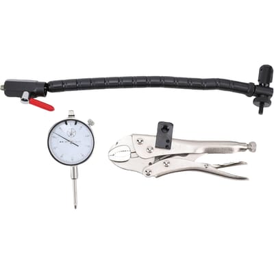 Remklauw en Kogewricht Uitloopmeter Set 0 1 inch Bij 0,001 inch Indicator Automobiel Remschijf Vlakheid Uitloop Speling white