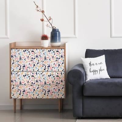 Terrazzo sticker voor Panama meubels, 40 x 60 cm