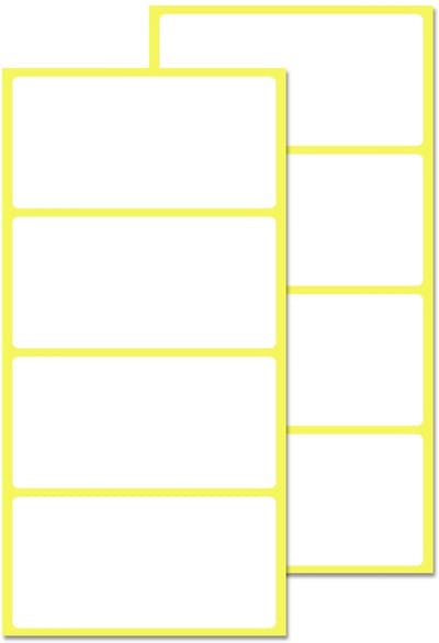 Dailygoody - Groot Witte Zelfklevende Etiketten - Perfect om Op Te Schrijven - 100 x 50 mm - Ideaal Voor Organisatie - 600 Stuks