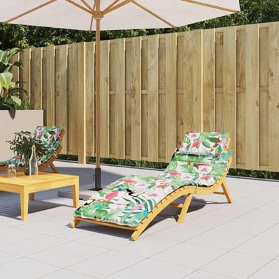 Ligkussen Buiten - Tuinkussen Comfort - Ontspannen Zomer - Waterafstotend Oxford - 186x58 cm - Meerkleurig