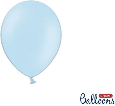 """Strong Ballonnen 12cm, Pastel Baby blauw (1 zakje met 100 stuks)"""