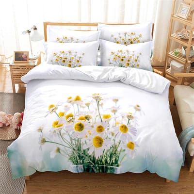 Mooie Bloemen Beddengoed Dekbedovertrek Mode Beddengoed Set King Dekbedovertrek Bedset Meisjes Jongens Beddengoed Dekbedovertrek Set Beddengoed US King(264x228cm)