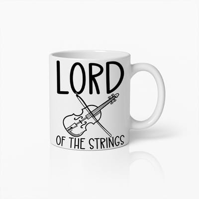 Lord of the Strings Mok – Grappige Viool & Muziekliefhebber Koffiekop Cadeau