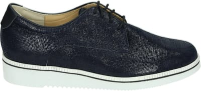Durea - 6191 H - Dames veterschoenen - Kleur: Blauw - Maat: 37.5