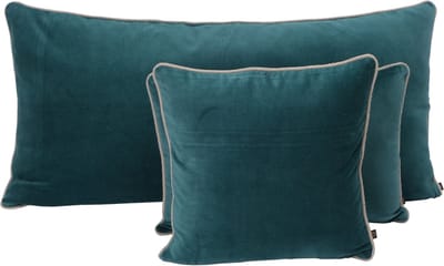 New Delhi kussen fluweel peacock 55x110 cm