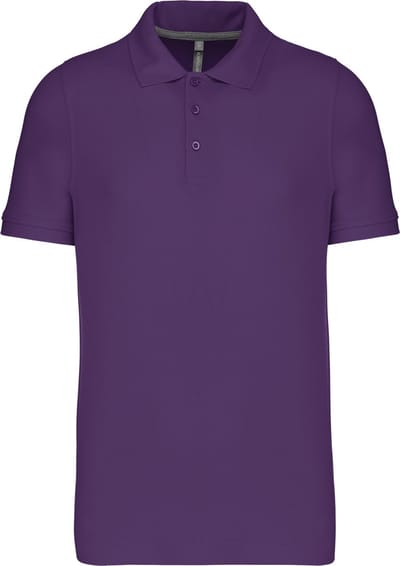 Kariban Piquépolo korte mouwen heren K241 - purple - XXL