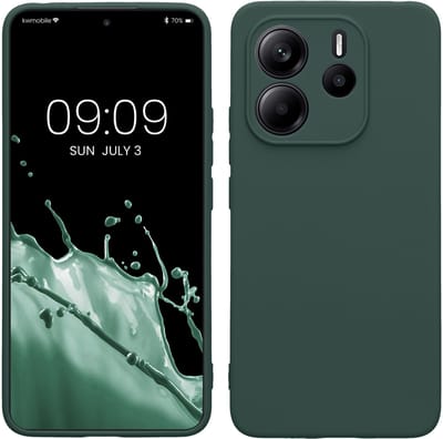 kwmobile telefoonhoesje geschikt voor Xiaomi Redmi Note 14 4G - Hoesje voor smartphone - Precisie camera uitsnede - In mosgroen