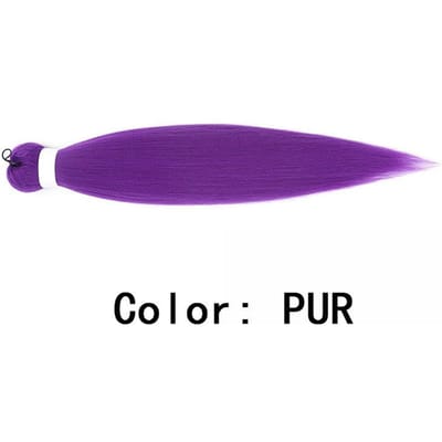 24/26 inch Synthetische Gevlochten Paarse Haar Paardenstaart Rumi Kostuum Hairstyle Paardenstaart met Clips voor Kinderen Meisjes Halloween Kerst 24inches&1pc paars