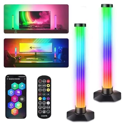 RGB LED Lightbar met Muzieksynchronisatie en App-Besturing voor Gaming en Thuisdecoratie (32 cm)