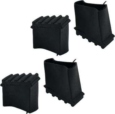 Ladder Rubber Voeten - Ladder Stabilisatoren - Ladder Gebruik - Voorkomt Vloerschade - Universeel Passend - Zwart