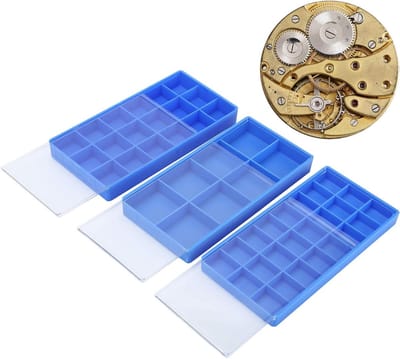 Opslagdoos voor Horlogedelen, Transparante Plastic Opbergdoos voor Sieraden, Beads en Edelstenen, Perfect voor Organisatie en Bewaring