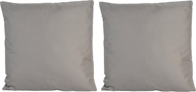8x Bank/sier kussens voor binnen en buiten in de kleur grijs 45 x 45 cm - Tuin/huis kussens