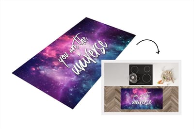 Keukenloper - Loper keuken - Quotes - 'You are the universe' - Spreuken - 120x60 cm - Keukenloper vinyl