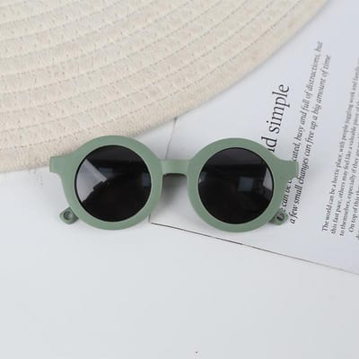 UV400 Bescherming Zacht Siliconen Morandi Kleur Zonnebril voor Kinderen Peuters Baby's Zon Veilig gray