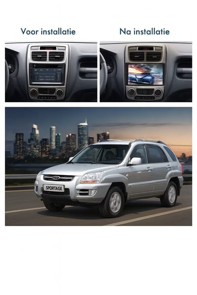 ADIVOX 9 inch T1 geschikt voor Kia Sportage 2005-2010 Android 15 CarPlay/RDS/Wifi/DSP/NAV/DAB+