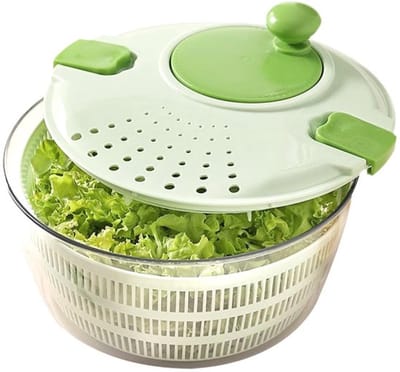 Allecto - Saladecentrifuge - Groentesnijder - Handmatige draaifunctie