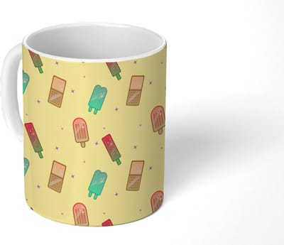 Mok - Koffiemok - Patronen - IJs - Zomer - Sterren - Mokken - 350 ML - Beker - Koffiemokken - Theemok
