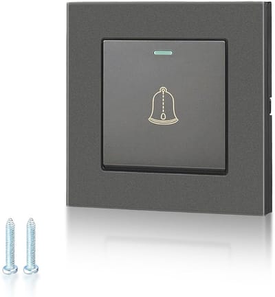 Waterdichte Buiten Deurbel Met Schakelaar 220-250V Grijs Inbouw