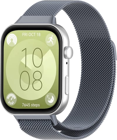 Milanees bandje - geschikt voor Huawei Watch Fit 5 (PRO), Watch Fit 4 (Pro), Watch Fit 3 - space grey