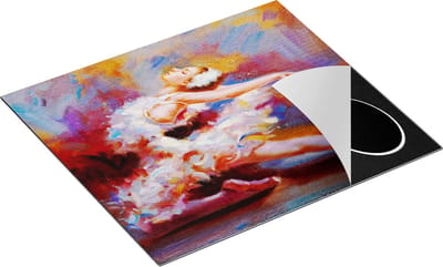 Chefcare Inductie Beschermer Ballerina van Olieverf - Ballet - 60x50 cm - Afdekplaat Inductie - Kookplaat Beschermer - Inductie Mat