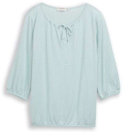 Tom Tailor - Plus Size - Blouse met streepmotief - Maat 48 - blue haze stripe