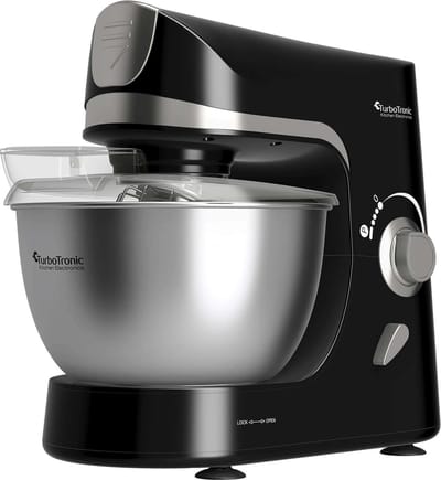 TurboTronic TT-002 Pro-Mix Keukenmachine - Foodprocessor - Staande Keukenmixer- keukenrobot- 5 Liter - 2000W - Zwart