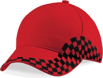 Eizook Unisex Grand Prix Baseball Cap - Rood - Zwart