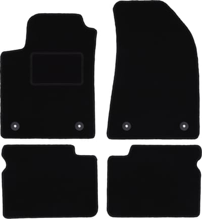 Zwarte veloursmatten voor: Fiat Bravo II hatchback (2007-2012)