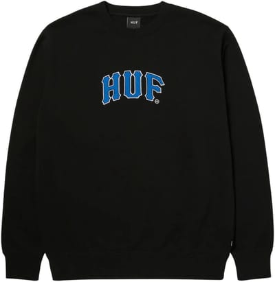 HUF Arch Applique Crewneck Casual sweater heren Zwart S