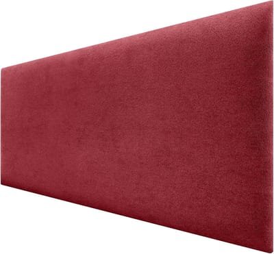 Gestoffeerd Hoofdbord - Wand Hoofdbord - Bed Aankleden - Vlekbestendige Stof - 135 x 70 cm - Rood