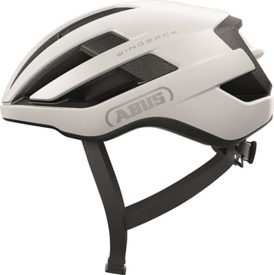 Fietshelm ABUS WINGBACK polar white S - 51-55 cm - wit - Geschikt voor gebruik op racefietsen - gravelbikes - 230 g
