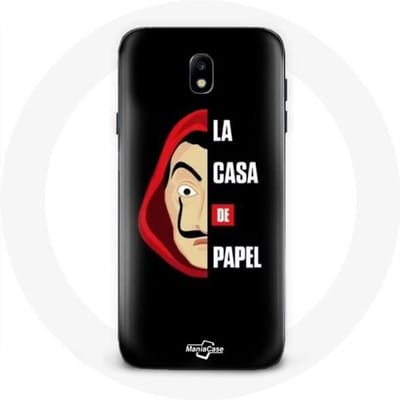 Samsung Galaxy J3 2017 hoesje La casa de papel-logo en masker