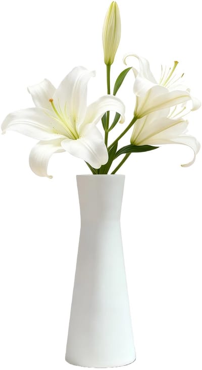 7 "Moderne Minimalistische Witte Keramische Vaas Kleine Tafel Enkele Stam Vaas Voor Thuiskantoor Bureau Decor Centerpiece