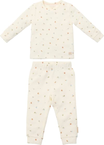 Little Dutch Pyjama - Maat 62/68 - Pyjama kinderen Jongens - Wit - Forest Friends Night Forest Treasures
