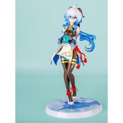 21CM Anime Jeu Genshin Impact Ganyu Mignonne Fille Figurine Anime Modèle Jouets Cadeaux Collection Ornements d'Action Regard de Plénilune PVC 1/7 No box blue
