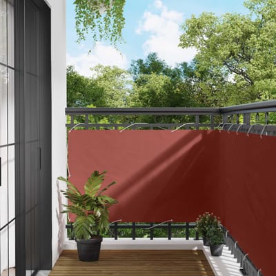 vidaXL Balkon Scherm 100 x 800 cm Oxford Stof Rechthoekig Terracotta
