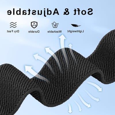 Verstelbare Nylon Horlogeband 22mm, 20mm, 18mm voor Heren en Dames - Vervangende Armband voor Smartwatch, Comfortabel en Duurzaam