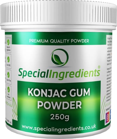 Konjac (Konjak) Gom - 250 g - Vegetarisch Verdikkingsmiddel en Stabilisator - Moderne Gastronomie - Moleculair Koken - Hersluitbare Pot - Recycled Plastic