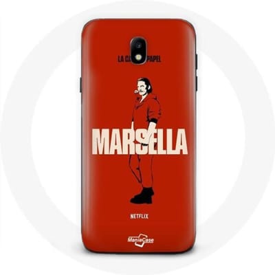 Coque - La casa de papel - Samsung Galaxy J3 2017 - Souple - Rouge - Marsella