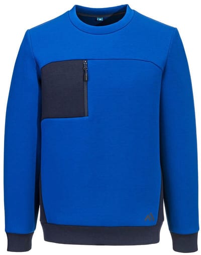 Portwest KX3 Tech Sweatshirt KX377 - Kwarts / Donker marine - S