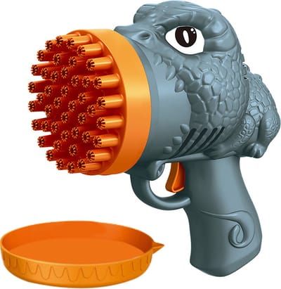 Nivard Bellenblaas Pistool - Bellenblazer - Bellenblaas Speelgoed - Bubble Blaster - Bellenblaasmachine - Speelgoed - Dino - Grijs
