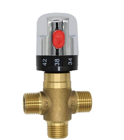Dailygoods- Thermostaatmengkraan - Thermostatische Mengkraan - Douchekraan - Wastafelmengkraan - Veiligheidsvergrendeling - Temperatuurinstelling - Messing/Koper Behuizing