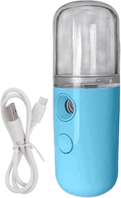 Kledingstomer Reisformaat - Stoomstrijkijzer Handheld - Kreukels Verwijderen - 15 Seconden Opwarmtijd - 100ml Tank - Blauw