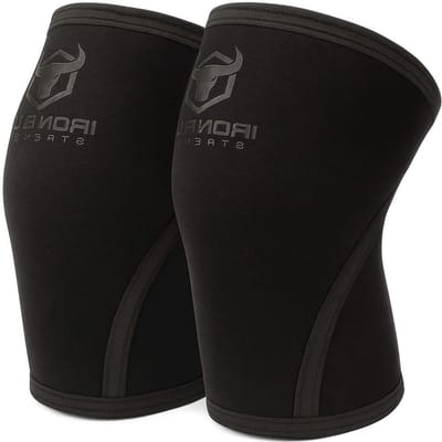 Kniebeschermers - Kniebandage Mouwen - Krachttraining Ondersteuning - 3D Flex Ontwerp - 7 mm Dikte - Zwart Grijs
