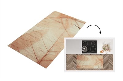 Keukenloper - Loper keuken - Bladeren - Plant - Natuur - 120x60 cm - Keukenloper vinyl