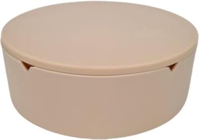 Organizer met Spiegel DANNI - Licht roze - Kunststof - Ø 14 x 5 cm