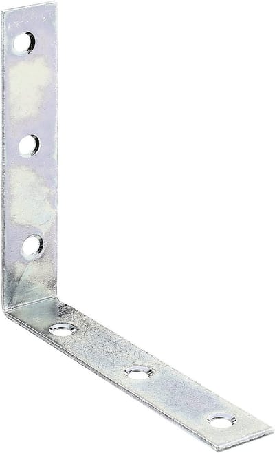 Stoelhoeken - Versterkingshoeken Hoekverbinders - Houtverbindingen Maken - Verzonken Schroefgaten - 100 x 100 mm - Zilverkleurig