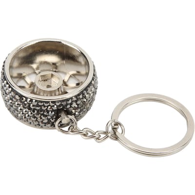 Bling Auto Sleutelhanger Modieuze Strass Sleutelhanger Universele Auto Sleuteldecoraties voor VrouwenZwart gray