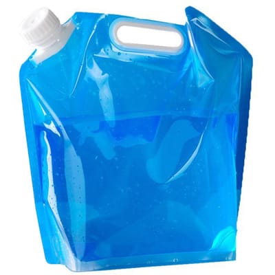 Sac de cruche de stockage d'eau de récipient d'eau pliable de 5L/10L pour le Camping en plein air randonnée d'urgence 5L blue